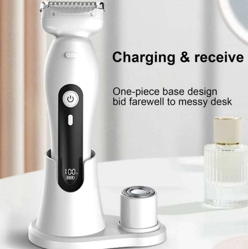 Razor 2-in-1 Trimmer For Women Painless Electric Shaver Removal Hair Face Legs Arms Armpit Bikini Underarm Arm