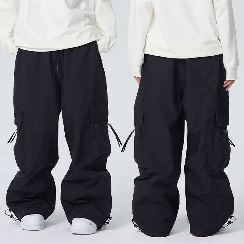2024 Outdoor Sport Loose Man Skiing Trousers Winter Windproof Women Snow Pants Motorcycle Mountain Snowmobile Femle Clothes