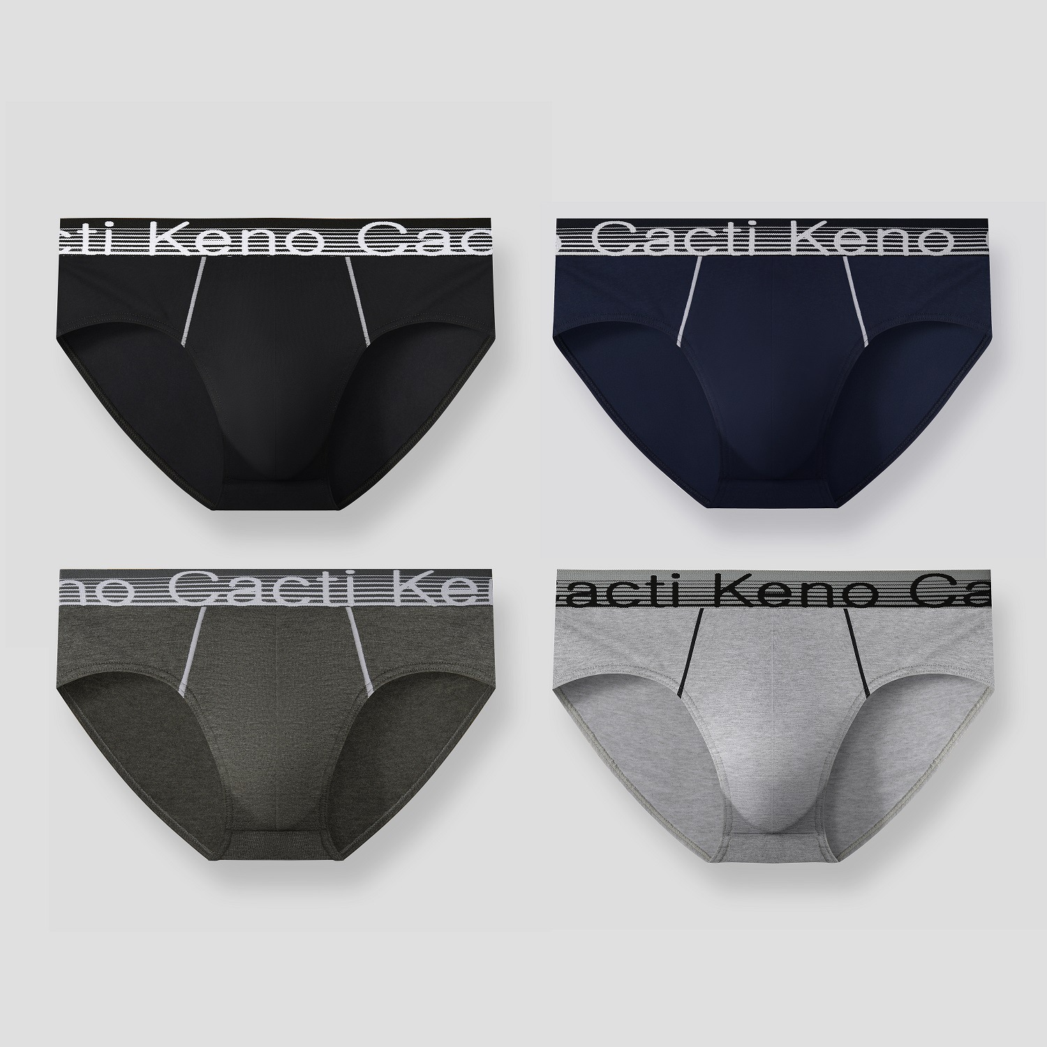 4PC Men's 100% Cotton Breathable Briefs - Plus Size Mid Rise Summer Underwear Free Shipping