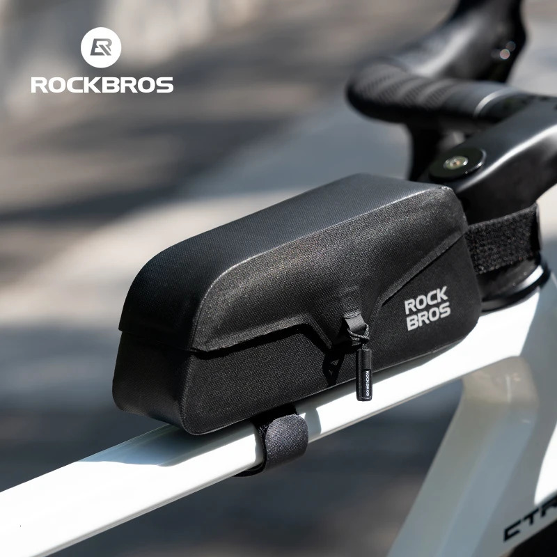 ROCKBROS Bike Top Tube Bag Magnetic Waterproof TPU Bike Frame Front Pack Mountain Bike Riding Storage Bag Cycling Accessories 250610