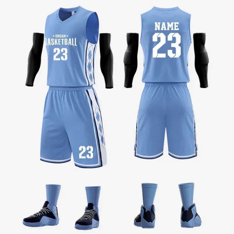 Hot Sale Mens Jerseys High Quality Fabric Polyester Mesh Custom Breathable Youth Basketball Shirts Wear LQ1965