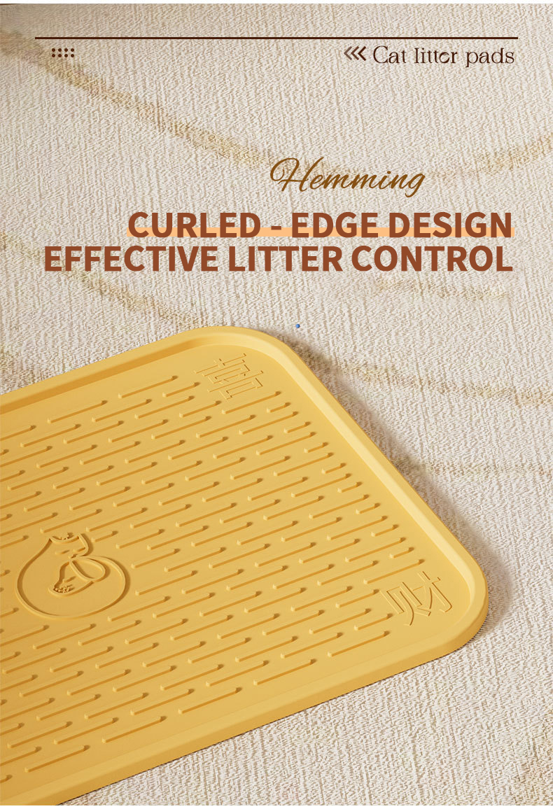 Oversized cat litter mat cat litter box splash proof mat waterproof sand control board pet dining table mat carpet mat wholesale
