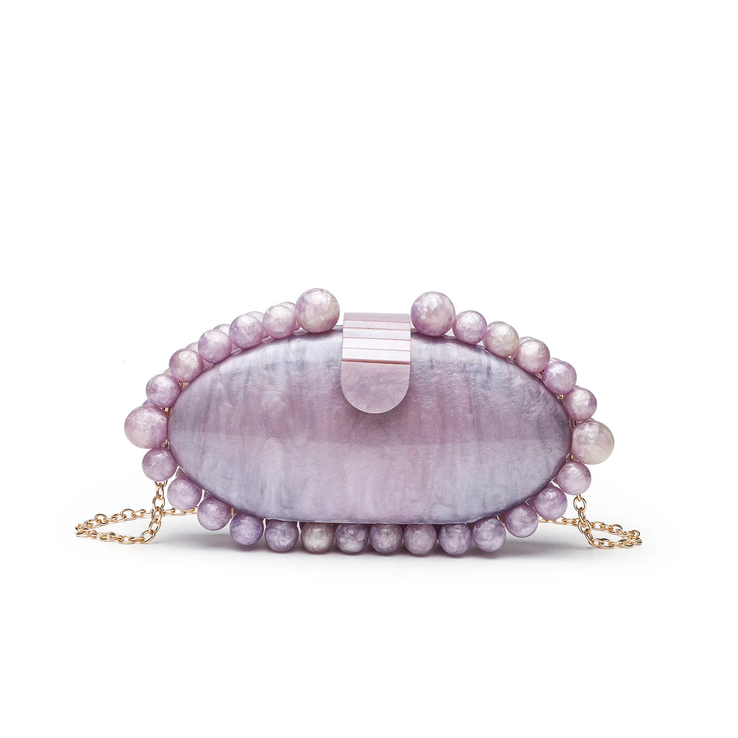 Elegant Pearl White Marble Acrylic Clutch Bag Minimalist Womens Shoulder Crossbody Evening Purse for y Dinner Party 250605