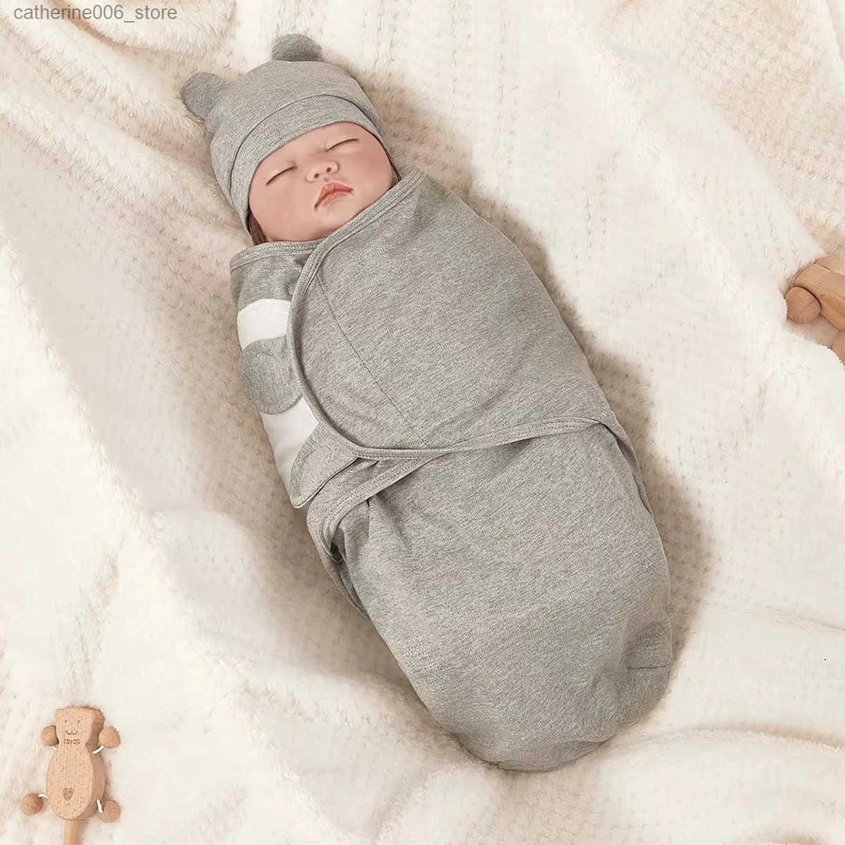100% Cotton 0-3 Months Newborn Swaddle Sleepsack New Born Baby Swaddling Bedding y250610LZC5