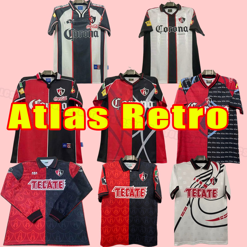 Retro Atlas fc soccer jerseys 94 95 97 98 Furch Quinones Reyes J.TORRES M.NERVO football shirt player men home adult 1994 1995 1997 1998 99 00 long