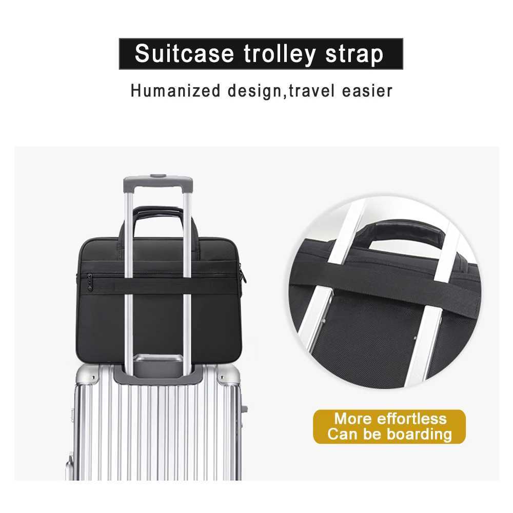 Briefcases For Men Canvas Tote Bag Large Laptop Case 15.6 Inch 17 Inch 14 Inch Computer Bag Work Business Shoulder Office W250610
