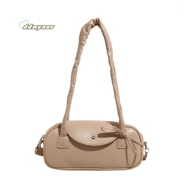 2025 New Niche Minimalist Style Pleated Shoulder Fashion High-end Handbag Women's Bag ddmynov