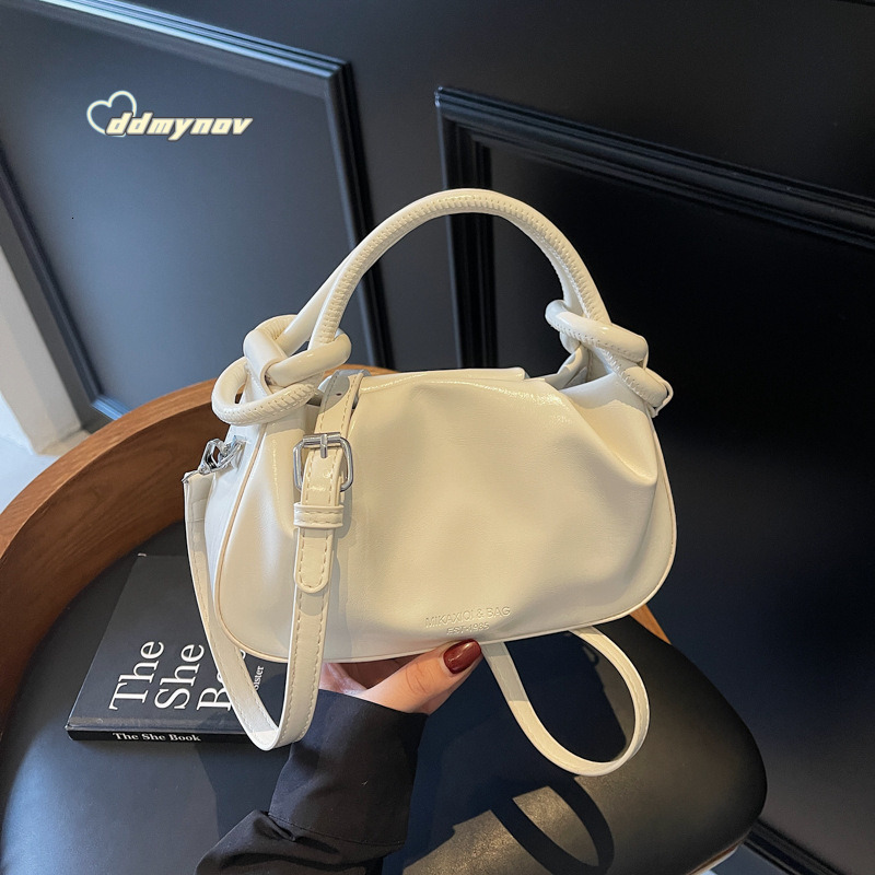 Minimalist Casual Fresh Bags Trendy Versatile Niche Design Lightweight Single Shoulder Crossbody Handheld Cloud Bag ddmynov