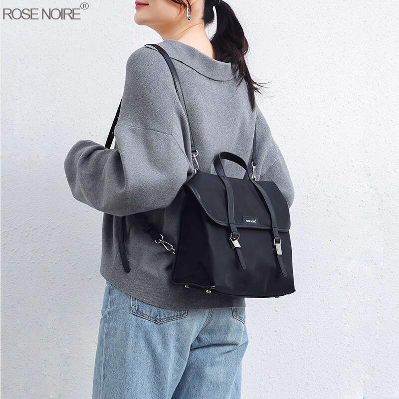 Hot Selling Nylon College Style Backpack for Women New Large Capacity Commuter Crossbody Shoulder Bag