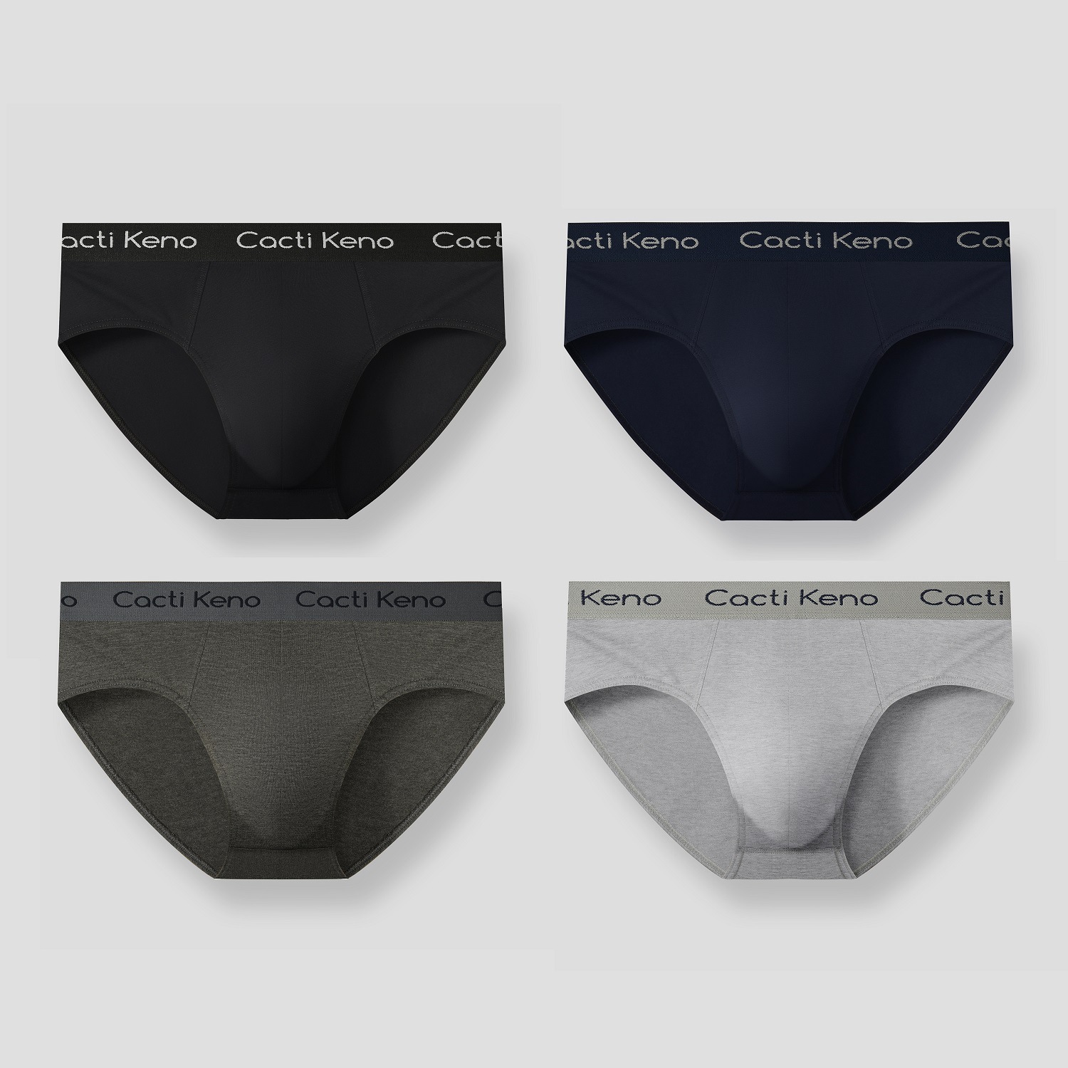 4PC Men's 100% Cotton Breathable Briefs - Plus Size Mid Rise Summer Underwear Free Shipping