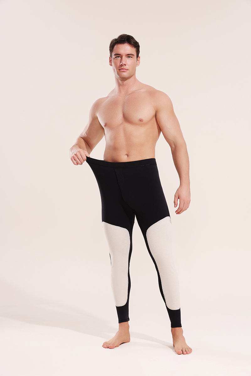 Men's slimming warm autumn trousers made of pure cotton, high elasticity and comfort Bottoms