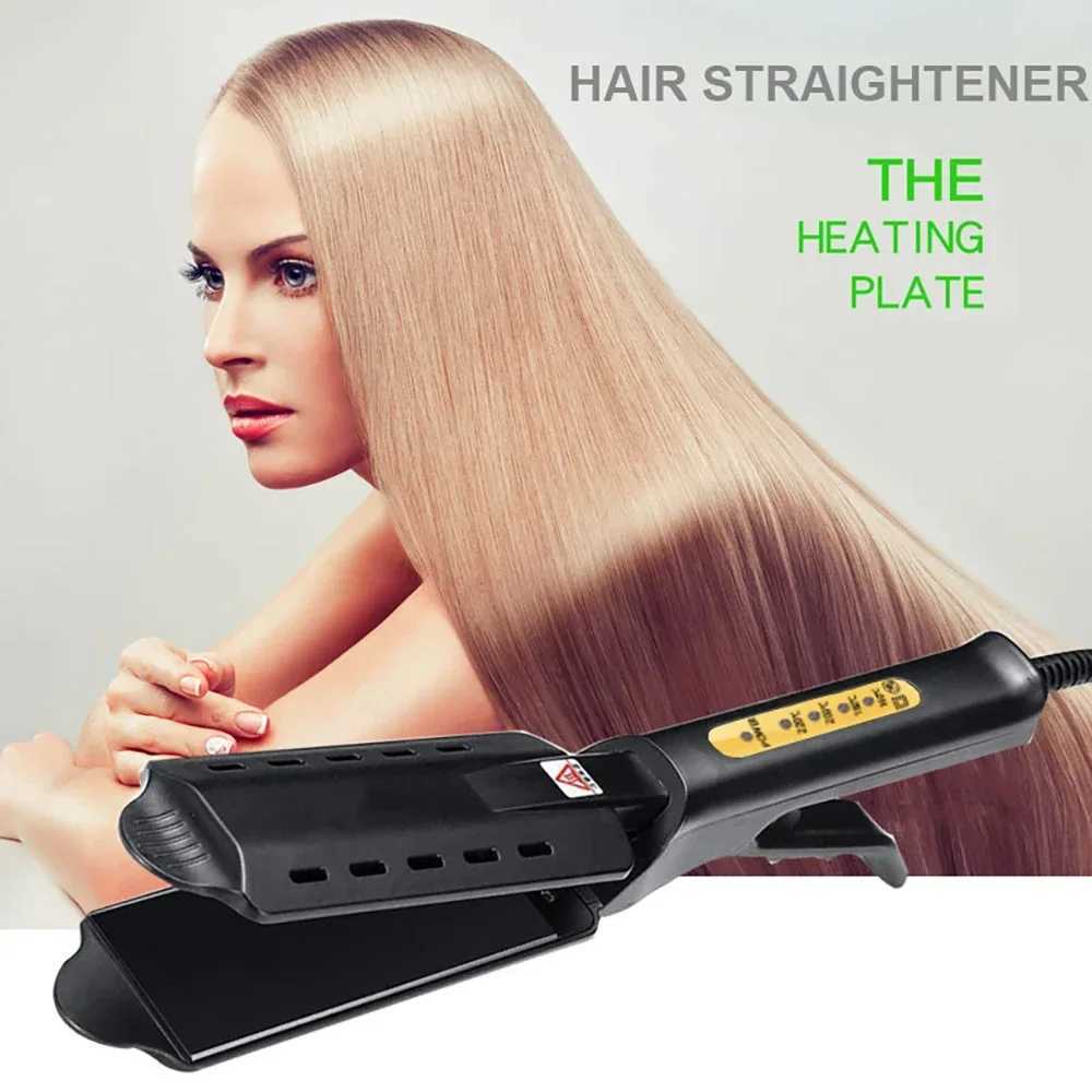 Professional Hair Straightener Iron Ceramic Wide Hair Flat Iron Four-level Temperature Control Styling Tool for All Hair Types W250610