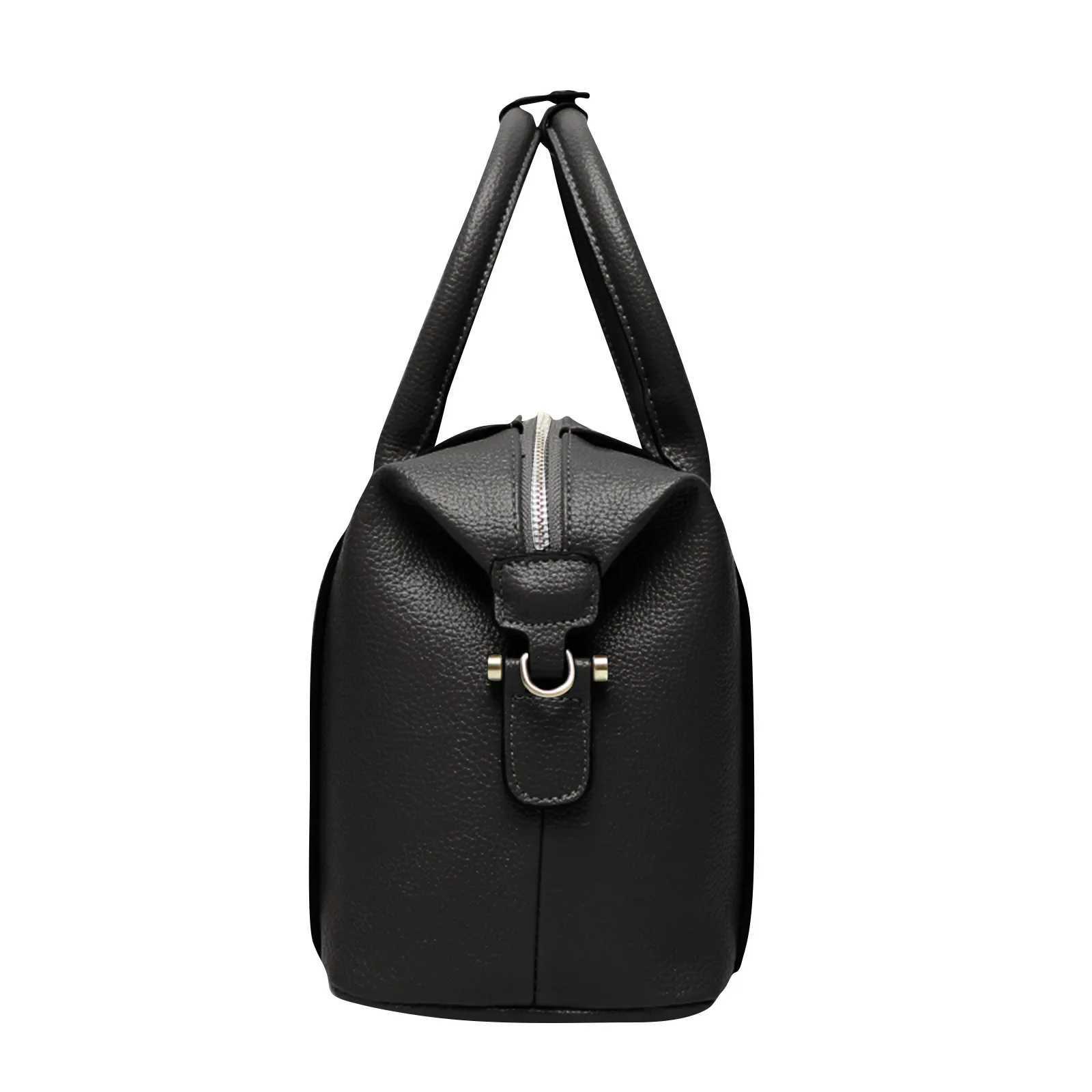 Fashion Large Capacity PU Portable Shoulder Bag Simple Solid Color Messenger Bag For Female Soft Leather Handbag Y250607