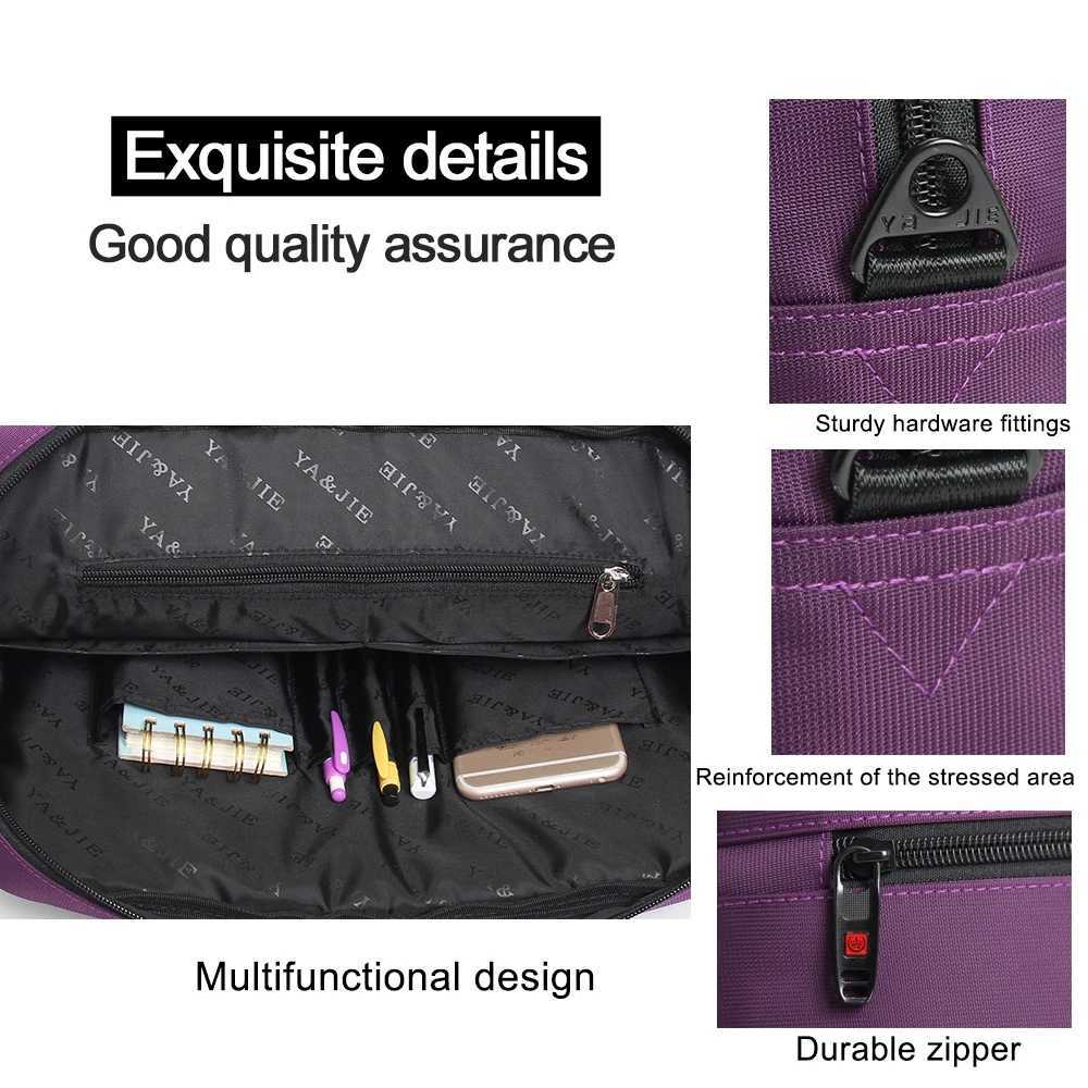 Large capacity briefcase bag Business men 14 inch Laptop Notebook Bag canvas Handbags Shoulder Mens Office Bags Oxford Fabric W250610