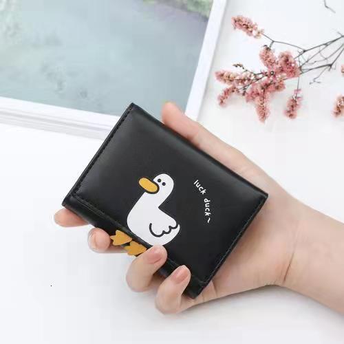 Free Shipping 2025 New Designer Bag For Women With Multiple Card Slots Cute And Practical Duck Short Wallet Coin Bag Exquisite And Trendy Card Bag
