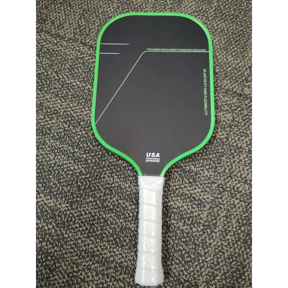 T700 Carbon Fiber Pickleball Paddle with Fabric Pattern Face, Protective Frame, Breathable Handle Strip, High-End Competition Ra