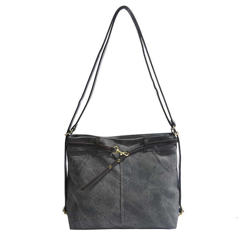 Unique Denim Design Large Capacity Shoulder For Women Versatile Casual Handbag Crossbody Bag Multifunctional Student Backpack