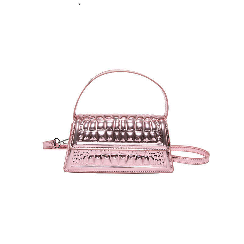 Stone Pattern Women's Crossbody Patent Leather Glossy 2024 New Fashionable Solid Color Small Square Bag for Women GUHUISHU