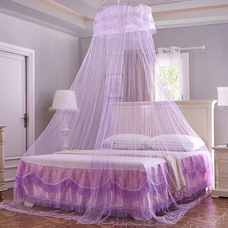 Hung Dome Mosquito Net Decoration Baby Bed Crib Canopy Tulle Curtains for Bedroom Play House Tent Children Kids Room 250604z
