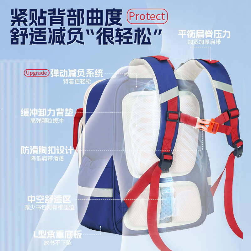 Designer Bag Floating Weight Reducing Super Cute Elementary School Student Backpack Universal For Grades Dirt Resistant Anti Sagging Boys And Girls