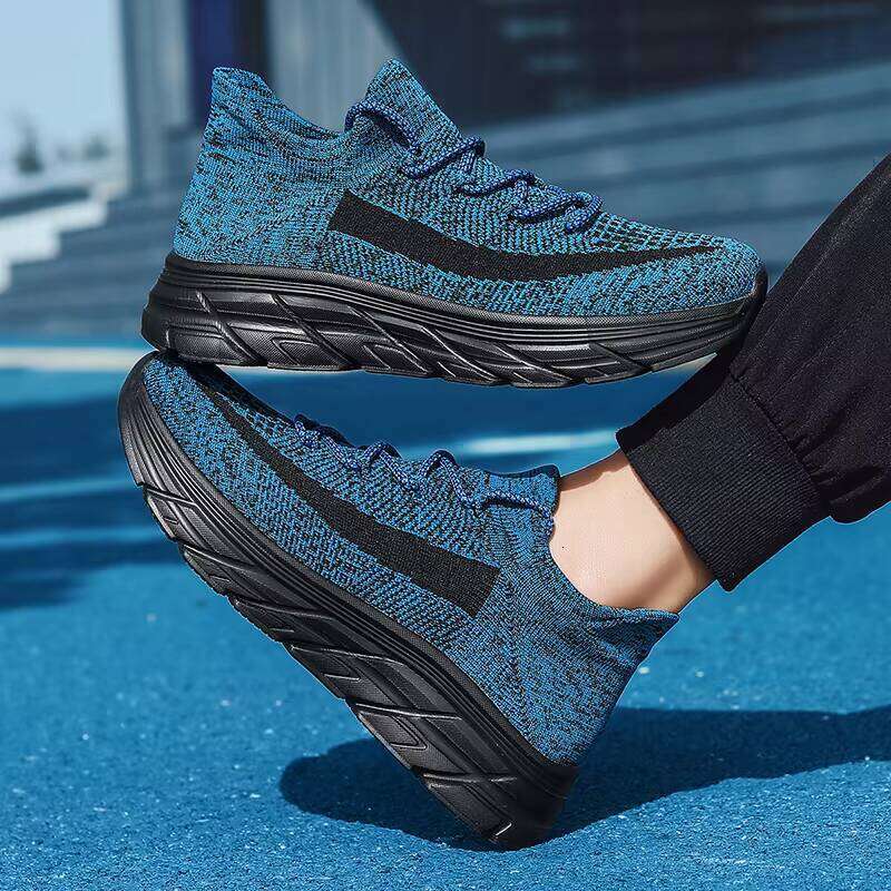 Summer Fashion Running Flying Woven Breathable Men and Women Large Size Sports Casual Shoes