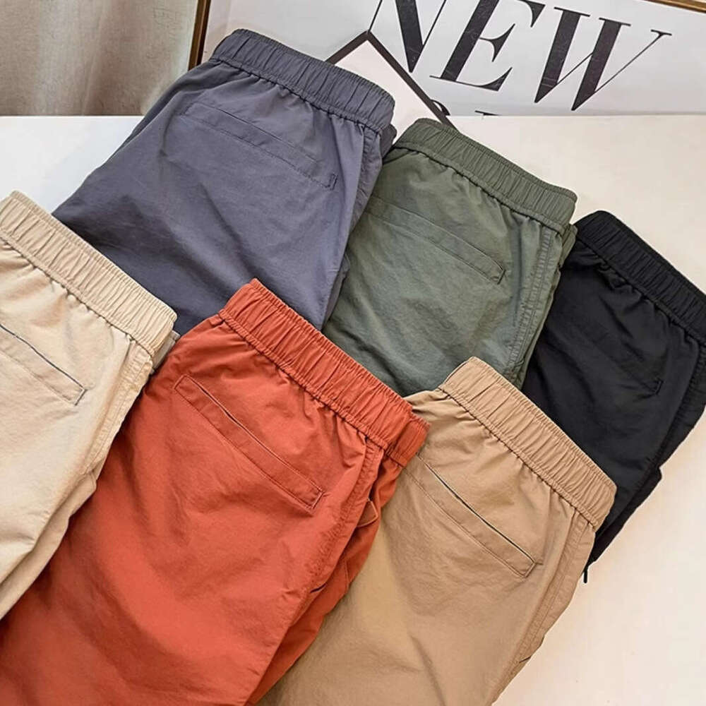 Island Country Single American Style Functional Cargo Men's And Women's Nylon Casual Sports Quick-Dry Thin Breathable Mid-Length Shorts B5
