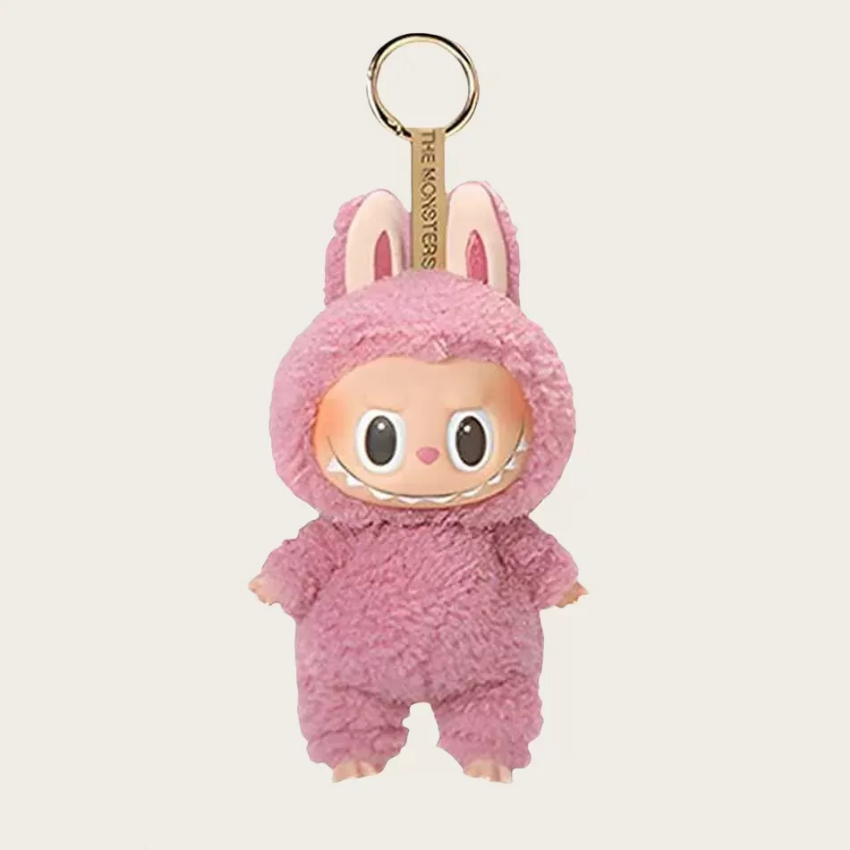 2025 popmart labubu keychain doll key chain fashion play mysterious box bag charms classical girl small key buckle 17cm popular trendy 7 colors heartb