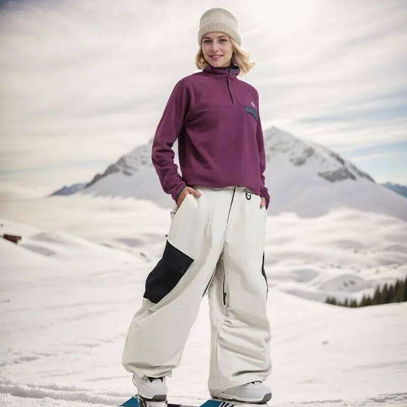 2025 New Skating Women's Work Loose Single Board Wear Resistant Warm Professional Snow Clothes Men's Pants