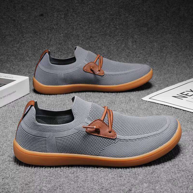 Wholesale Head Over Sized Hiking Wide Sole Casual slip on Men Comfortable Walking Shoes