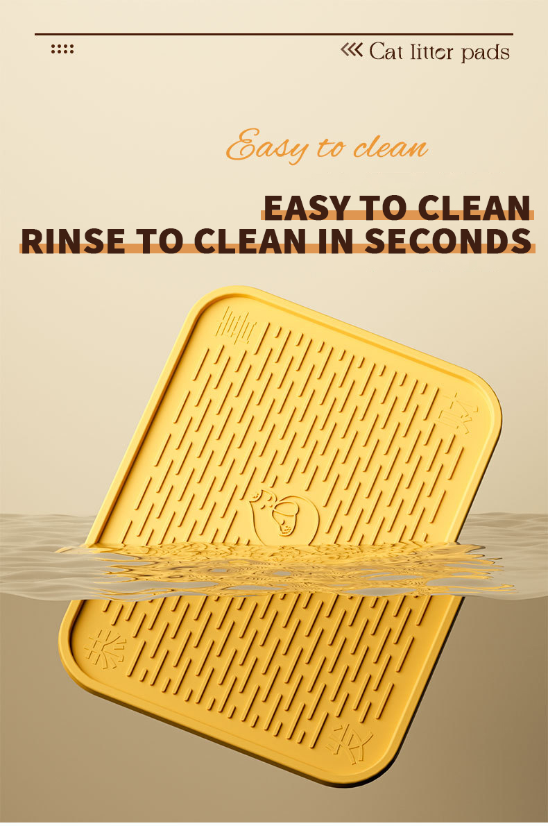 Oversized cat litter mat cat litter box splash proof mat waterproof sand control board pet dining table mat carpet mat wholesale