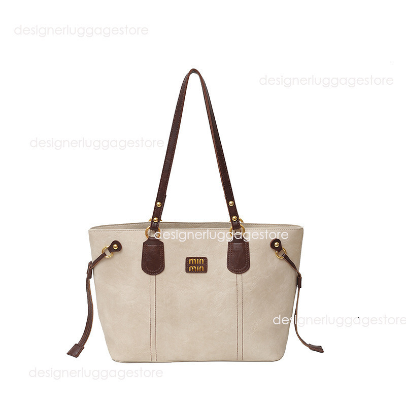designer Casual Commuter Large Capacity Bag for Women New Vintage Tote Bag Fashion Simple Handbag Versatile Shoulder Crossbody