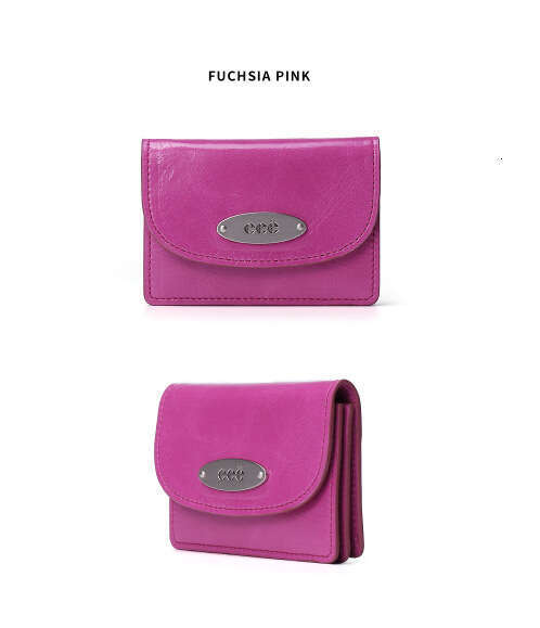 Korean EEE Premium INS Blogger Classic Coin Purse High-Quality Genuine Leather Short Wallet