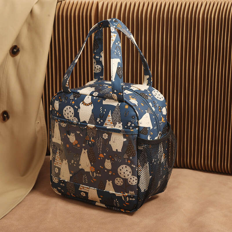 New Cute Portable Insulated Large Capacity Handheld Bento Student Picnic Lunch Box Bag Hot