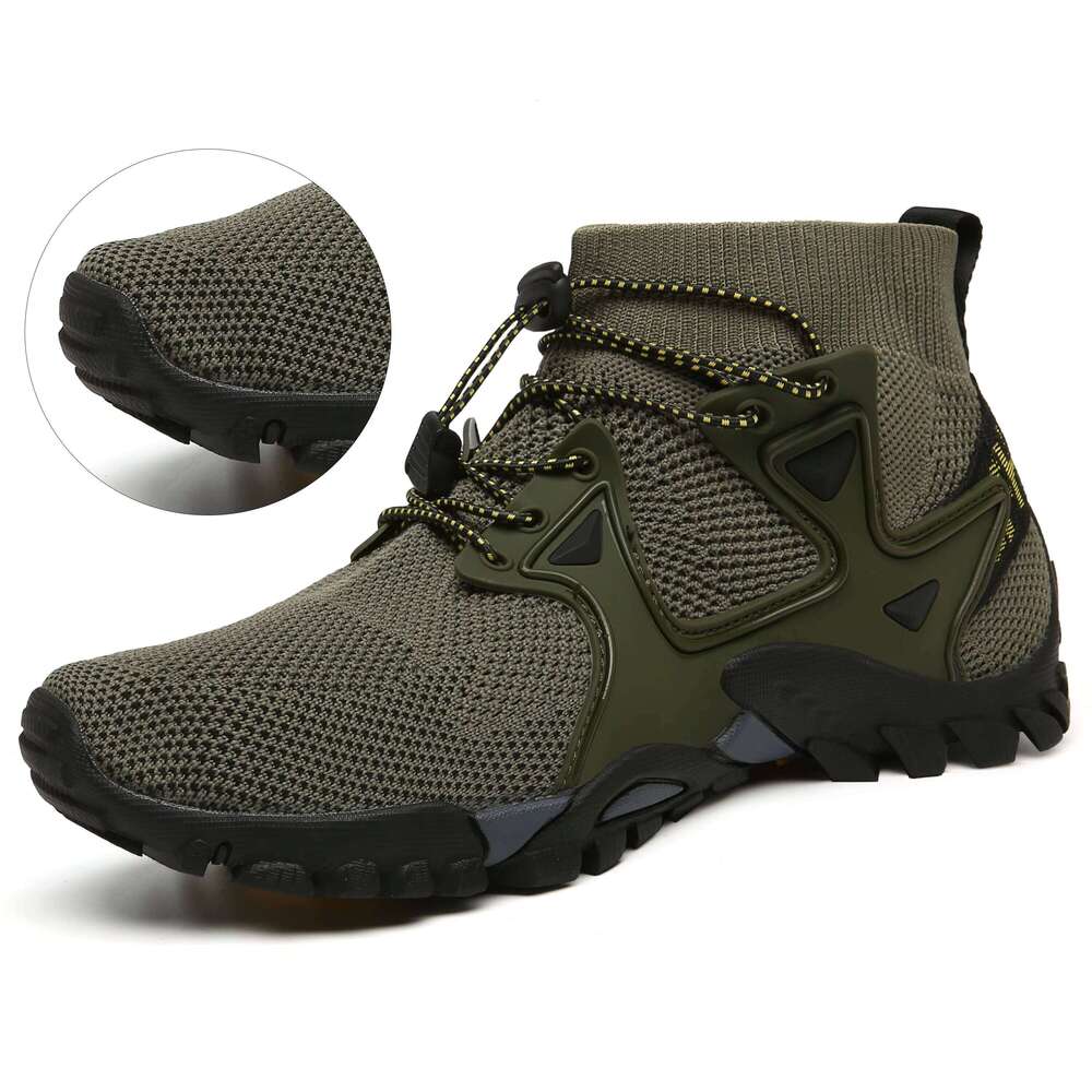 Outdoor Walking for Men Climbing Sport Shoes Breathable Mesh Mountain Anti Slip Sneaker