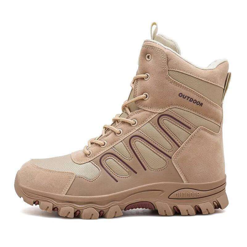 High-quality Hiking Outdoor Fashion High Top Sports Leather Walking Shoes for Men