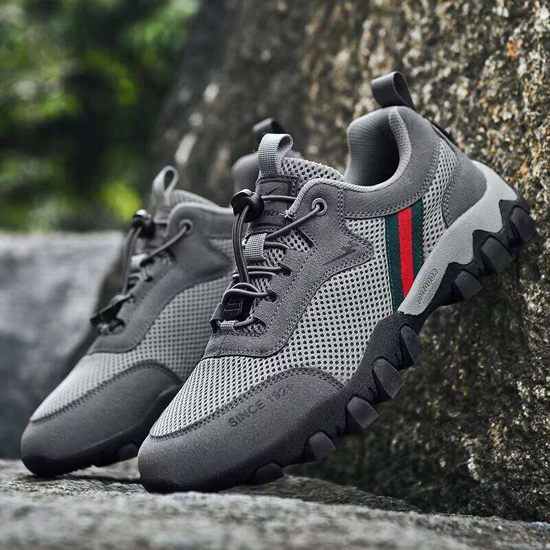 Outdoor Running Hot-sale for Men Breathable Mesh Mountain Anti Slip Water Hiking Climbing Shoes