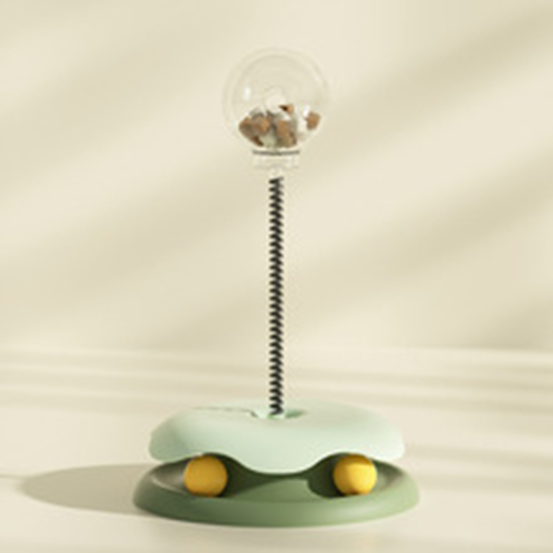 New spinning toy for teasing cats leaking food ball for cats to enjoy themselves and play with Cat teasing stick interactive pet supplies wholesale
