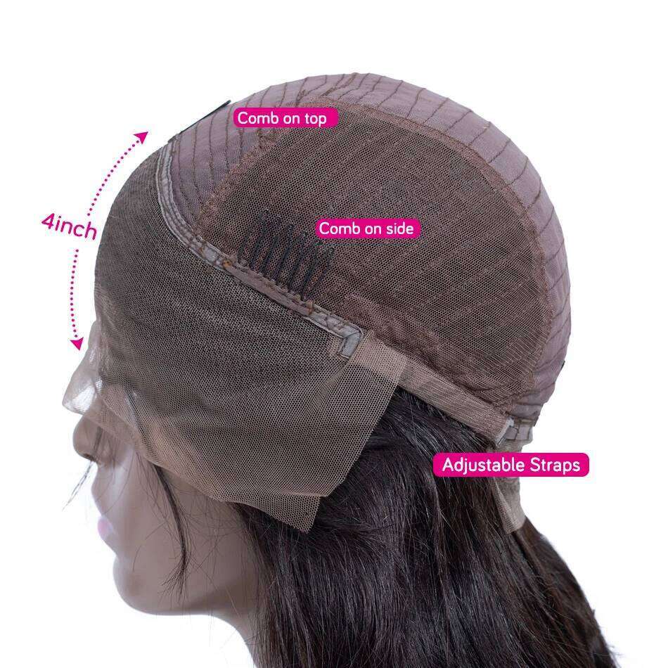 99J Bury Straight Frontal Wig Pre Plucked Red 13X4 Lace Front Brazilian Colored Human Hair Wigs 180%