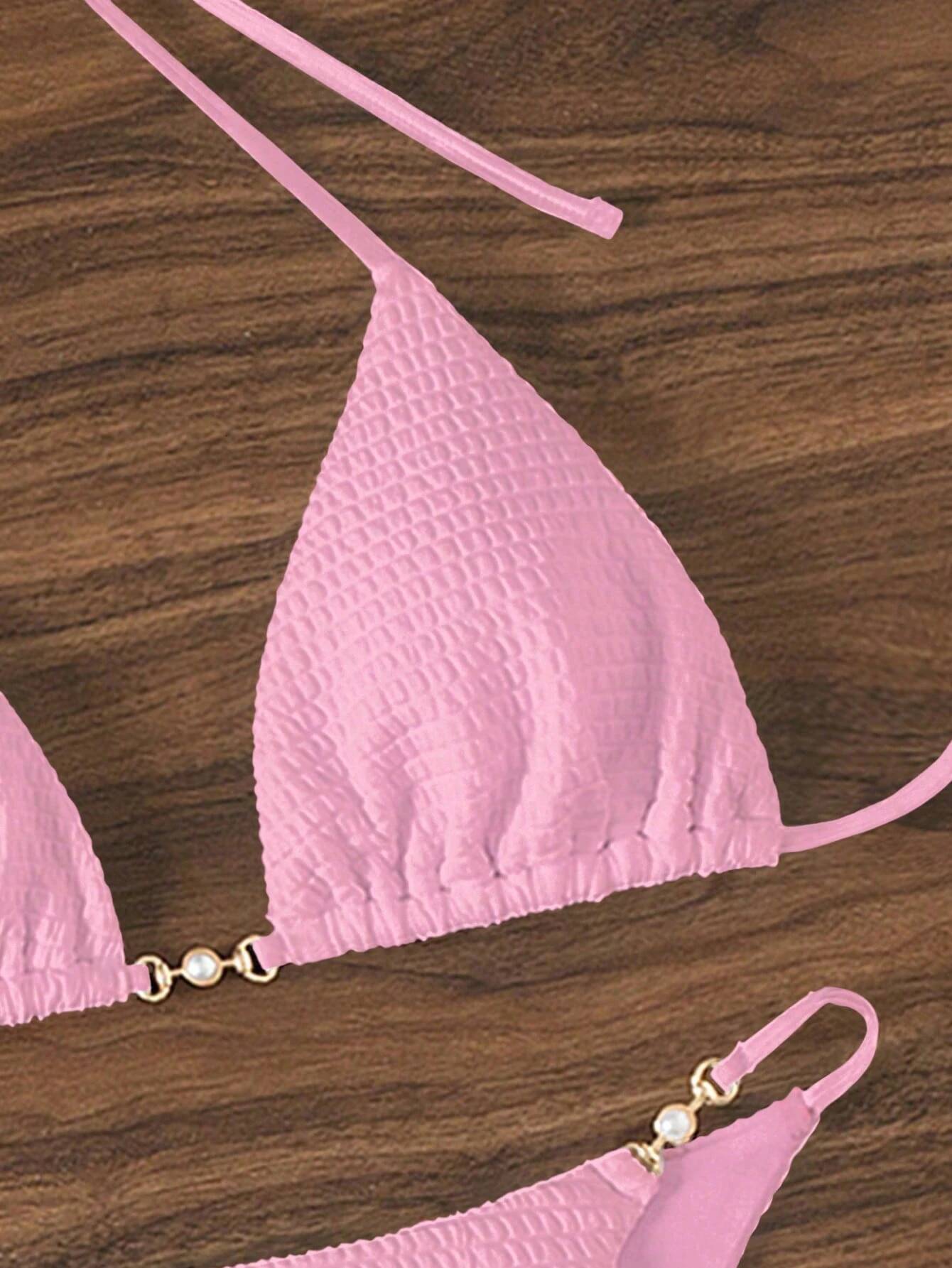 Swimsuit female conservative split bikini seaside spa vacation photo swimsuit