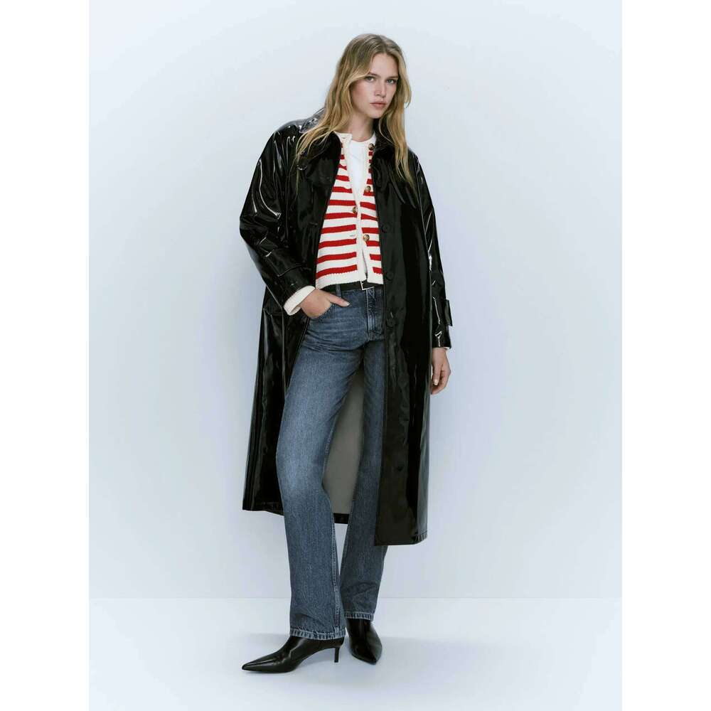 Ethereal MD 2024 Women's Spring New Style Of Slim-Fit Commuter Buckle Classic Striped Cardigan For Women