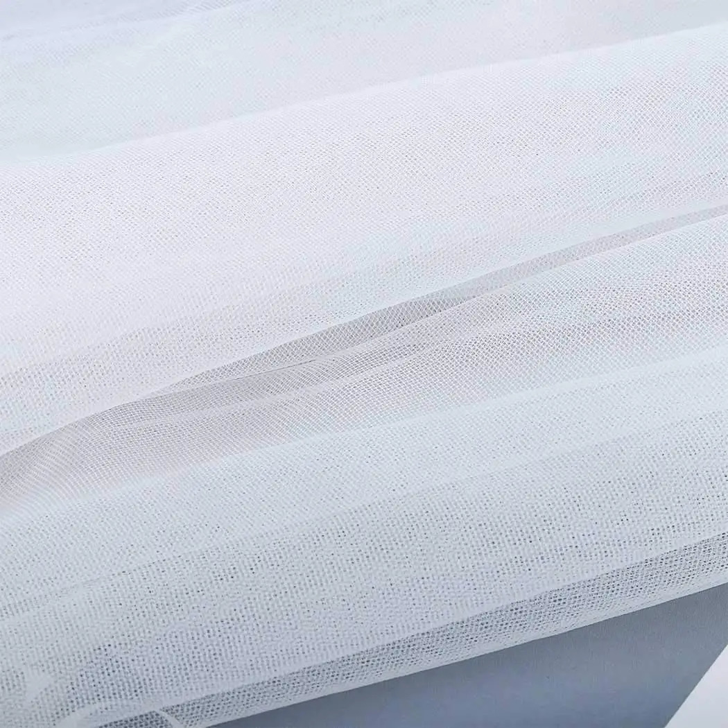 2 Tiers White Ivory Bride Wedding Veil Short Fingertip Bridal Tulle Veil with Comb and Cut Edge Velos De Novia Largos 250610