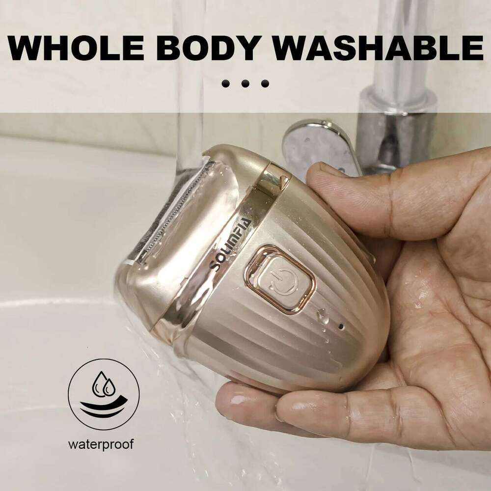 Solimpia Rechargeable electric female razor facial leg bikini trimmer hair remover body lady shaver for women wet & dry