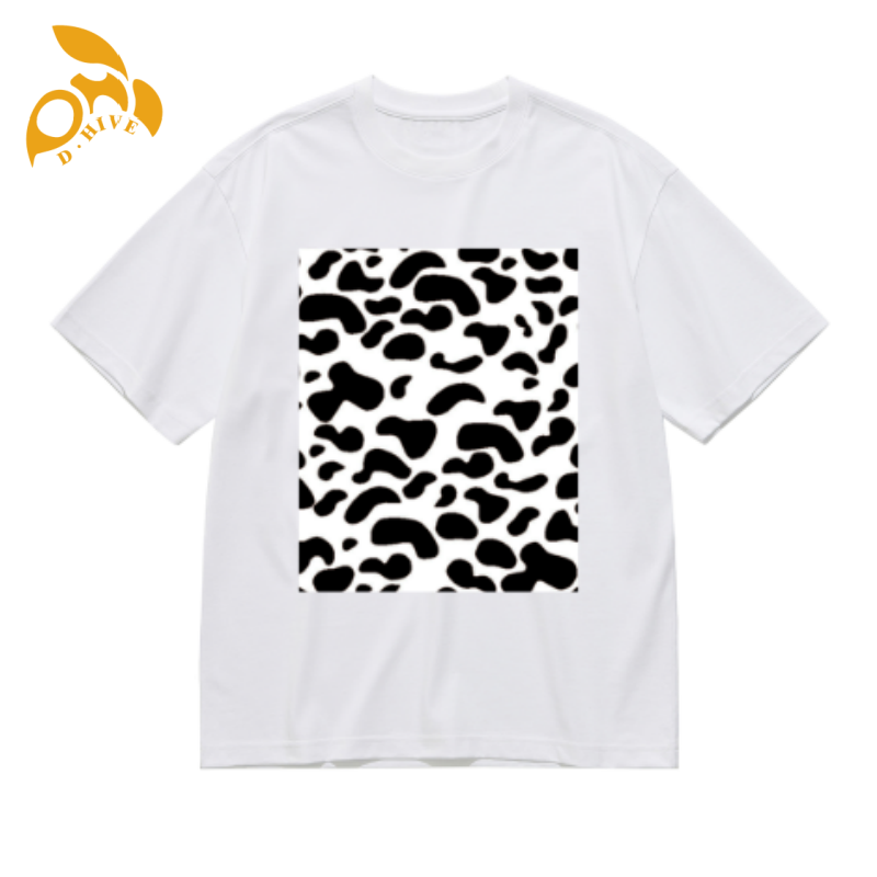 Leopard print Designer Oversize Customized leopard print cow print Men's Women's shirt Short Sleeve Round neck outdoor breathable printed Fr