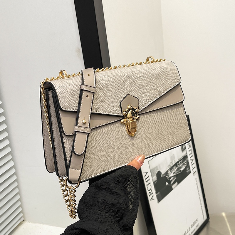 Free Shipping 2025 Designer Women's Luxury New Korean Fashion Chain Bag Retro Style Single Shoulder Crossbody Bag