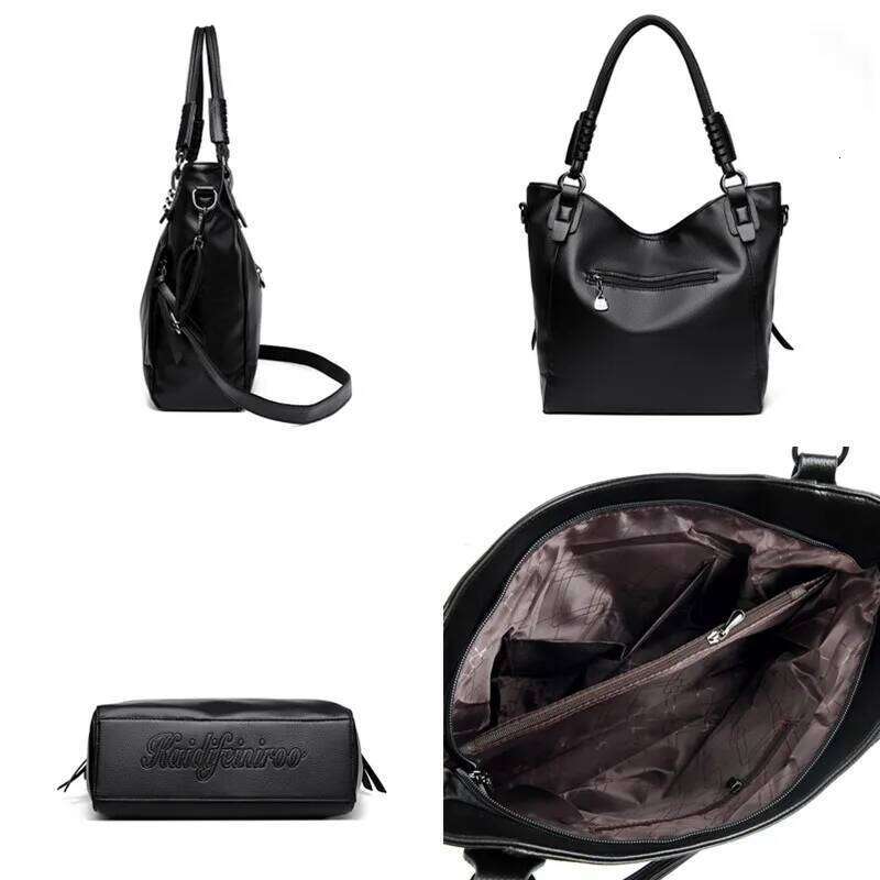 Brand Large Capacity Handbag High Quality Leather Tote Bags Fashion Shoulder Crossbody Bag For Designer Women Purse