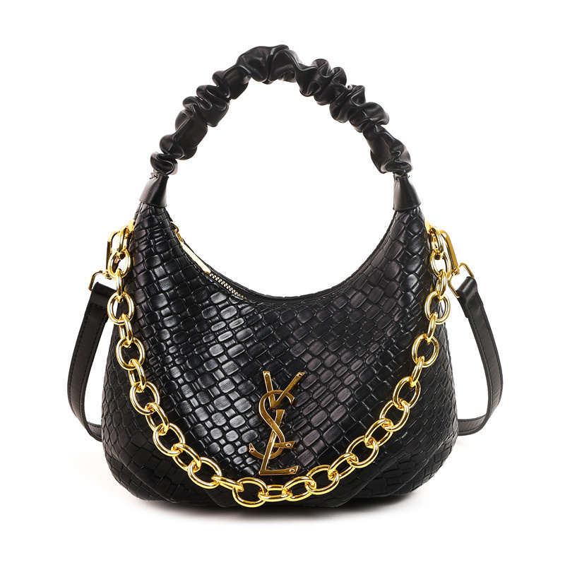 Designer bag free shipping 2025 new fashion light luxury high-end texture printed chain shoulder crossbody bag for womens