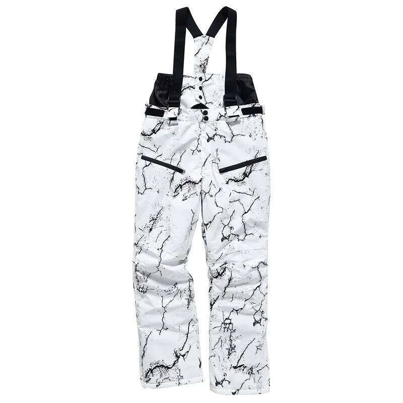 2024 New Adult Snowboard Overalls Warm Winter Skiing Pants Woman Cold Clothes Alpine Ski Sport Waterproof Windproof Man Trousers