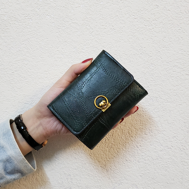 Free Shipping 2025 New Designer Bag Simple Women's Short Wallet Fashionable Exquisite And Practical Card Foreskin Leather High-quality Coin Bag