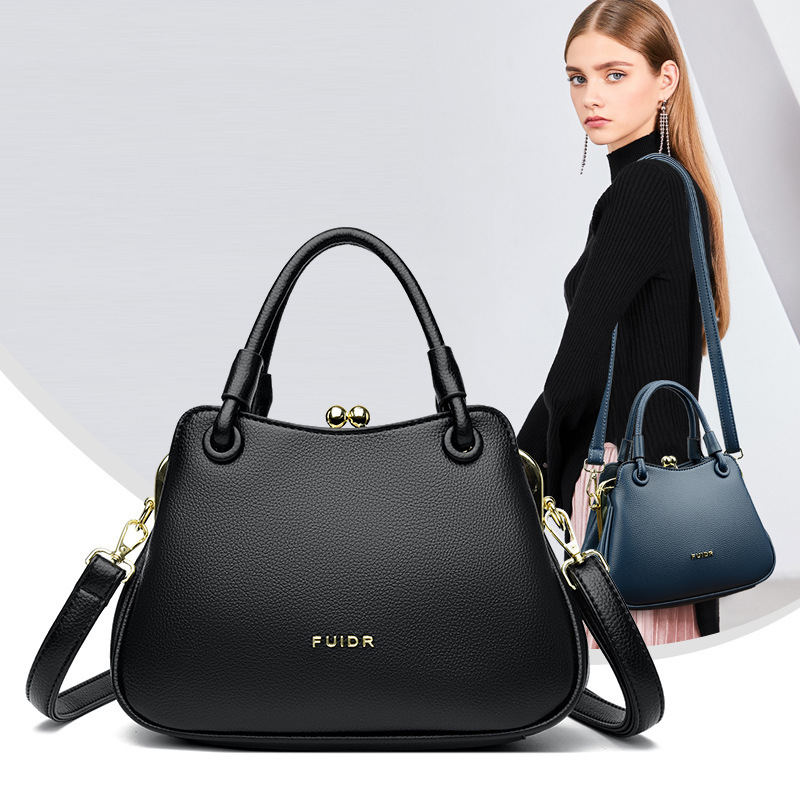 Free Shipping Women's Handbag 2025 Summer Luxury New Designer Fashion Clip Handle Crossbody Bag Simple Four Seasons Gift For Mom