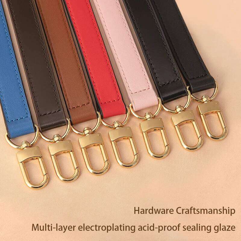 WUTA 100% Genuine Leather Bags Handle Strap for Noe Bucket Short Shoulder Replacemen Straps 37-59CM Bag Accessories